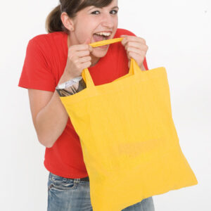 Baumwolltasche mit kurzen Henkel