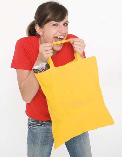 Baumwolltasche mit kurzen Henkel
