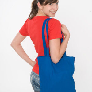 Baumwolltasche mit langen Henkel